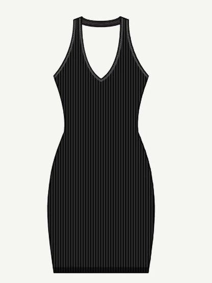 VerdeAllure Halter Dress