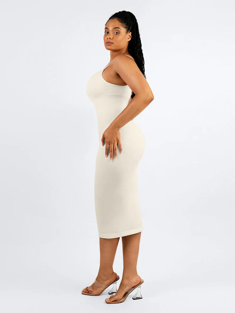 VerdeSculpt Midi Dress