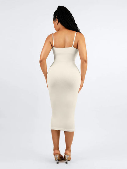 VerdeSculpt Midi Dress