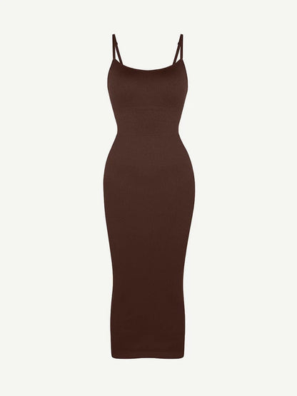 VerdeSculpt Midi Dress