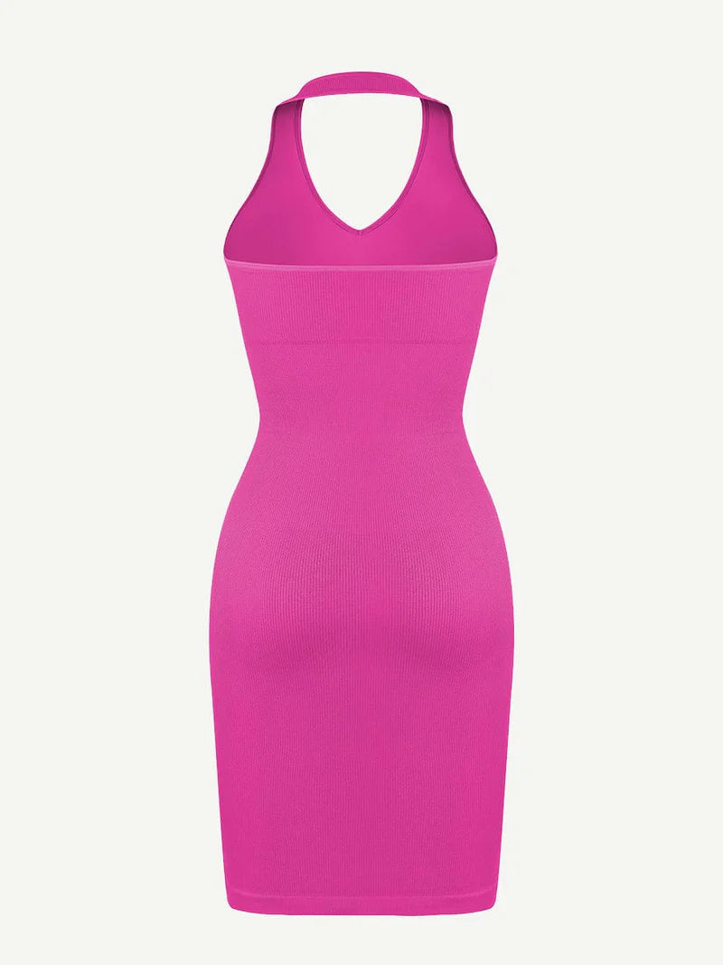 VerdeAllure Halter Dress
