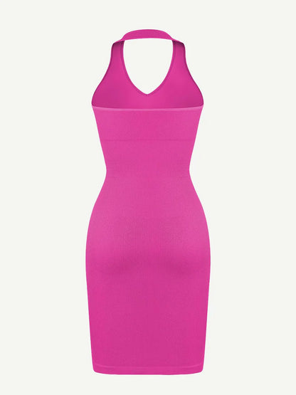VerdeAllure Halter Dress